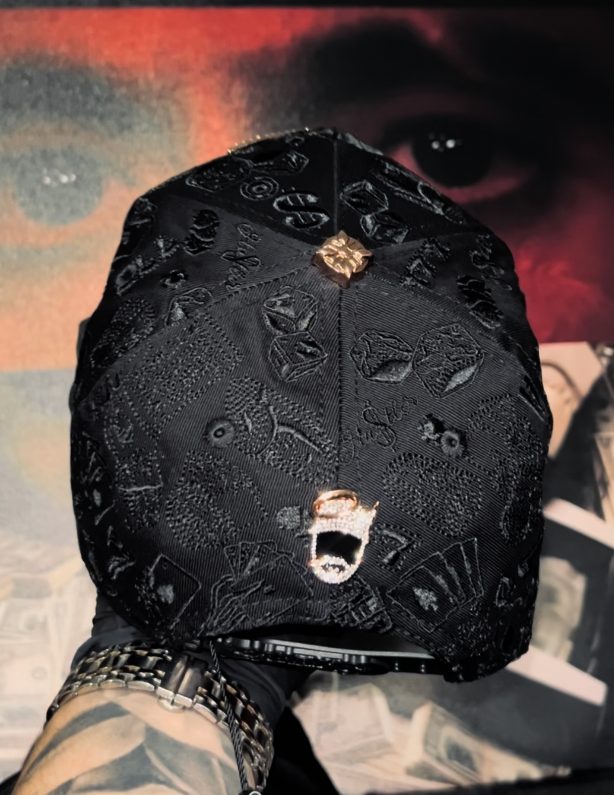 Cap “77 Last Edition”, BarbasHats, Black/Gold.