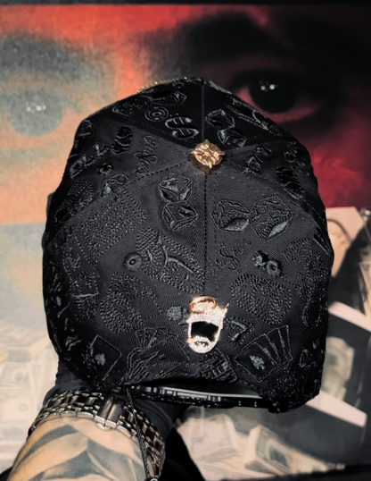 Cap “77 Last Edition”, BarbasHats, Black/Gold.
