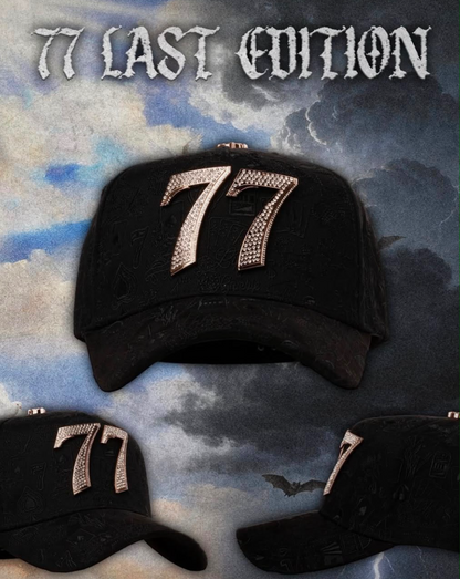 Cap “77 Last Edition”, BarbasHats, Black/Gold.