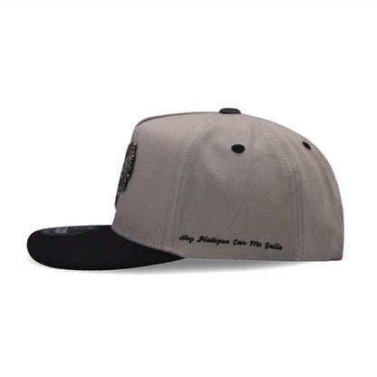 Cap “Gallero” Gray/black, with pin