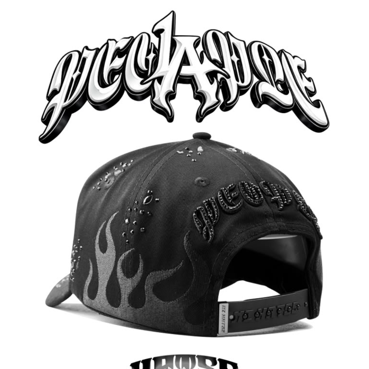 Cap “LA People Flames”, Blackout, MzHats.