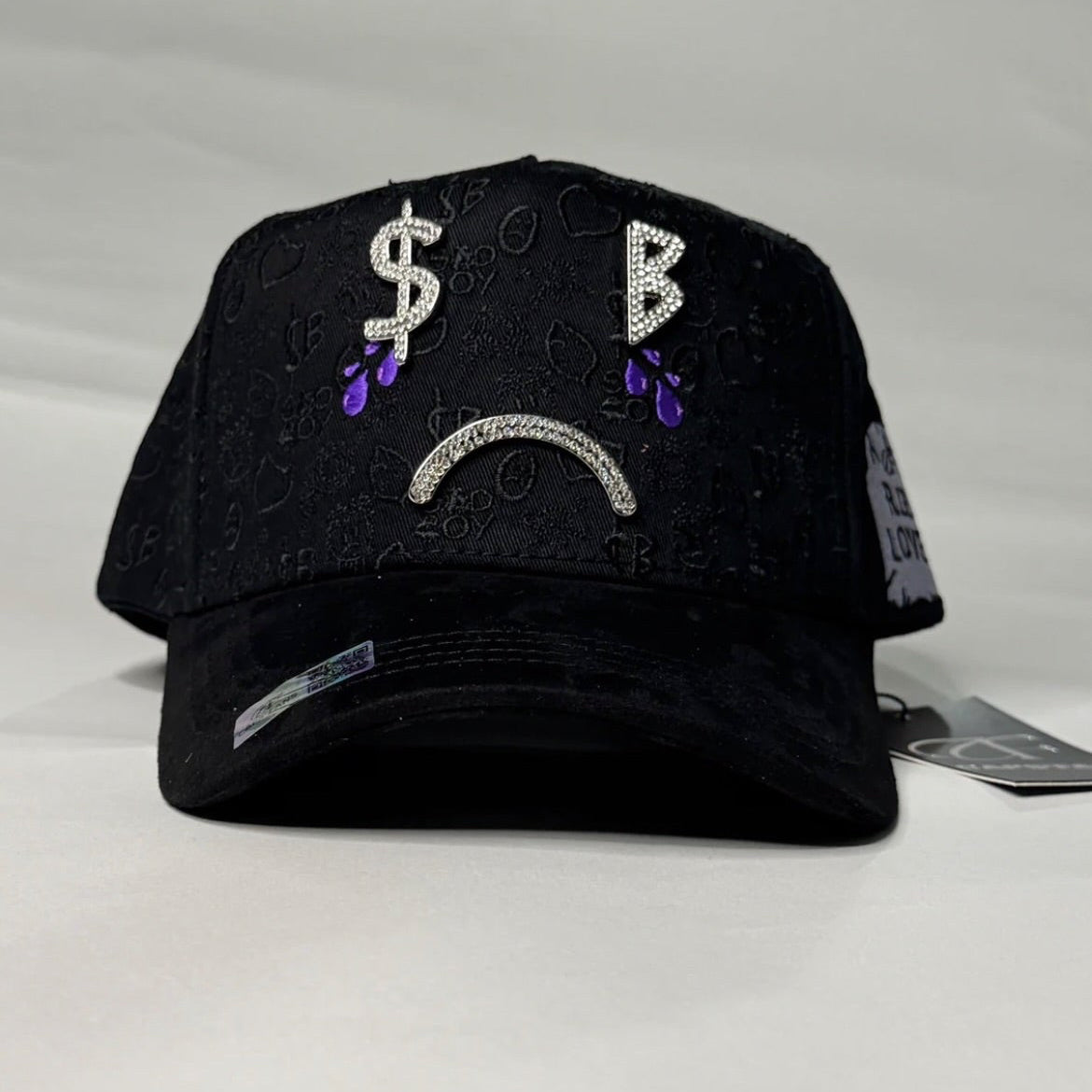 Cap “Sad Boys”, Black/Silver, CapsFans, with key ring and certificate.