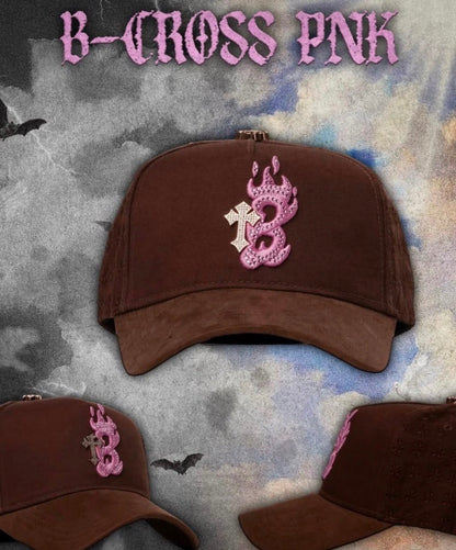 Cap “BCross”, Barbas Hats, Brown/Pink