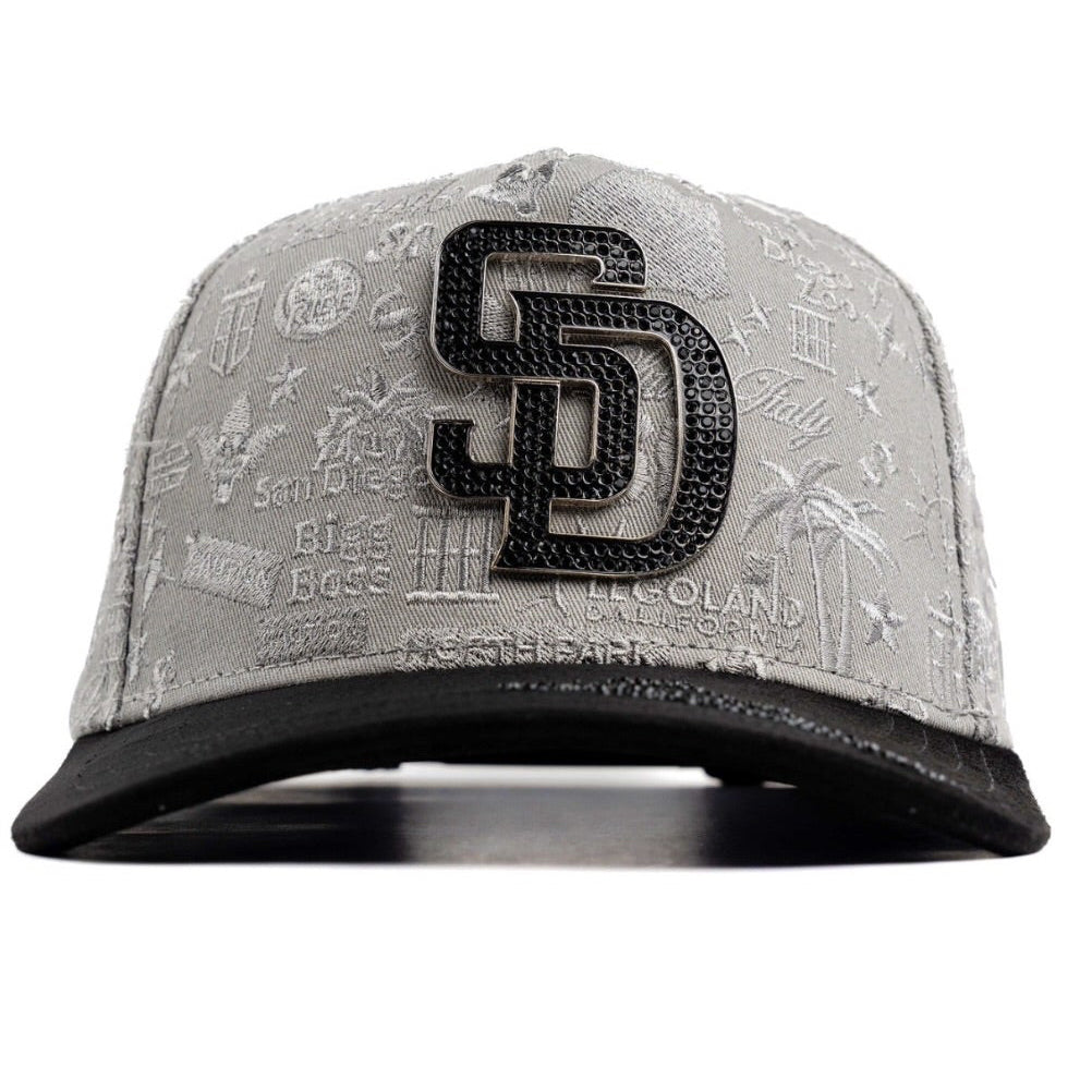 Cap “SD San Diego”, Gray/Black, BiggBoss, Premium