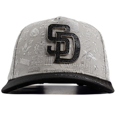 Cap “SD San Diego”, Gray/Black, BiggBoss, Premium