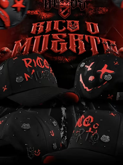 Cap “ Rico o Muerto”, MzHats, black/red