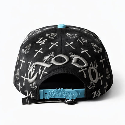 Cap “Exodo 14-14” Gray/Blue, Jey Ceh Hats, with box